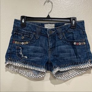 Womens Taverniti blue Denim Shorts Size 27